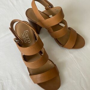 Franco Sarto Brown Strappy Sandals